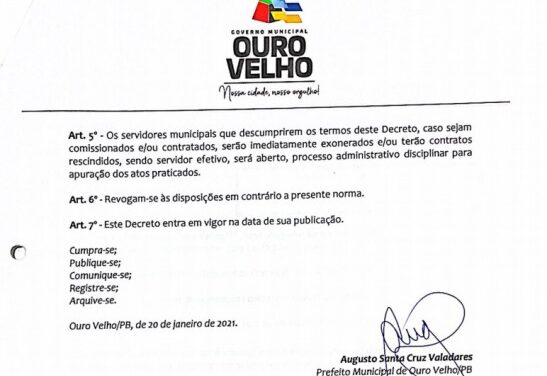 Ouro Velho é exemplo na aplicação de vacinas