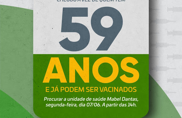 CHEGOU A VEZ DE QUEM TEM: Secretaria de Saúde de Ouro Velho vacina grupo de pessoas com idade de 59 anos