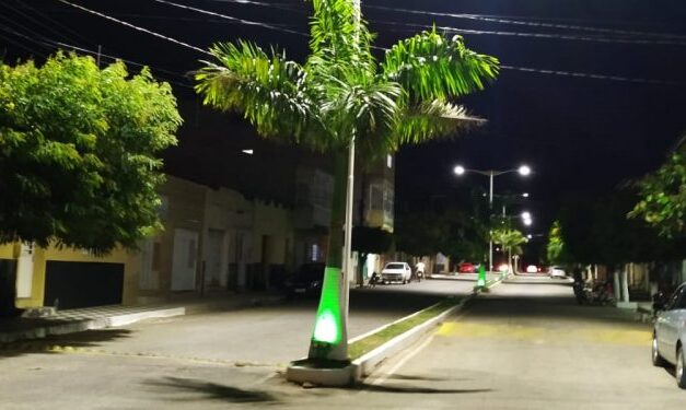 Ouro Velho: gestão Augusto Valadares implanta nova iluminação de LED na Avenida Jacinto Dantas