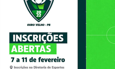 Prefeitura de Ouro Velho anuncia início das inscrições para o Campeonato Municipal de Futsal