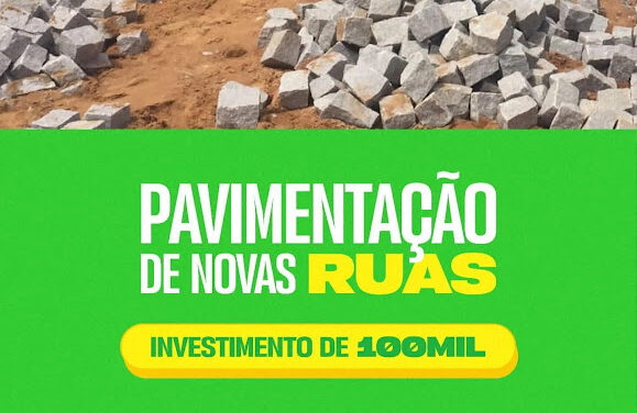 Prefeito de Ouro Velho autoriza abertura de licitação para pavimentar mais ruas no município