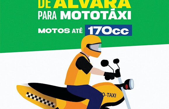 Prefeitura de Ouro Velho anuncia isenção de pagamento de alvará e taxas de mototaxistas com motos de até 170 cilindradas