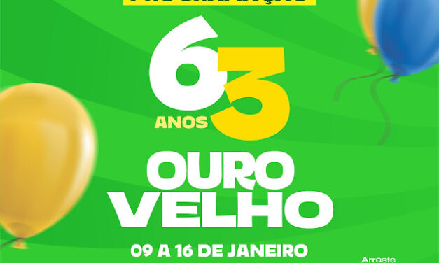 Ouro Velho comemora 63 anos de Emancipação Política com grande programação