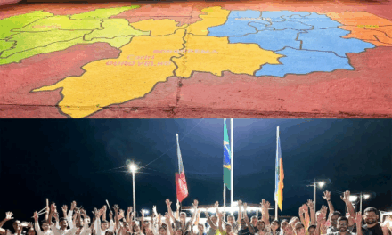 Inauguração de letreiro turístico e nova iluminação em LED no trevo de acesso à cidade de Ouro Velho-PB