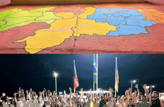 Inauguração de letreiro turístico e nova iluminação em LED no trevo de acesso à cidade de Ouro Velho-PB