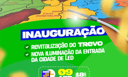 Prefeitura de Ouro Velho inaugura revitalização do trevo e nova iluminação em LED na entrada da cidade