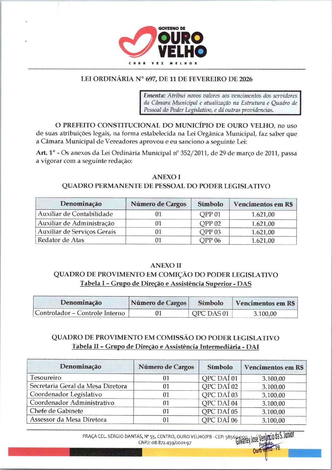 Lei-Ordinária-n-697-2026-Novos-Valores-aos-Vencimentos-dos-Servidores-da-Câmara-Municipal-e-Atualização-na-Estrutura-do-Quadro-de-Pessoal