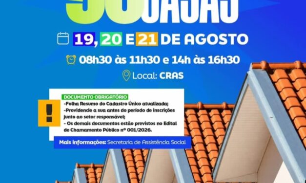 Ouro Velho avança na contratação de 50 novas casas e inicia etapa de seleção das famílias